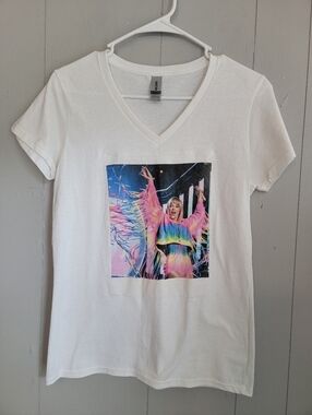 Taylor Swift Shirt Photographic Small White Gildan Short Sleeve